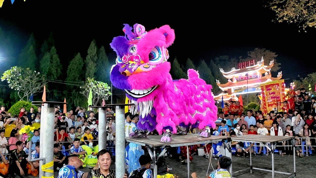 Múa lân tím hồng 2026 Đoàn LSR Lâm Nghĩa múa lân lễ PGHH 24 tháng 11