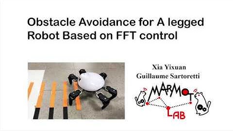 Obstacle Avoidance for A Hexapod Robot Based on FFT control