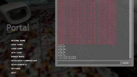 PLAYING portal with cheats and messing around.
