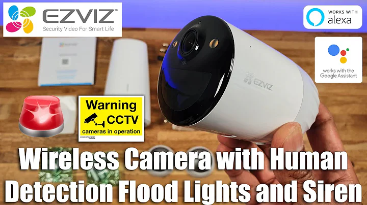 EZVIZ BC1 Wireless Outdoor Camera | 1 YEAR BATTERY LIFE Human Detection Floodlights and Siren