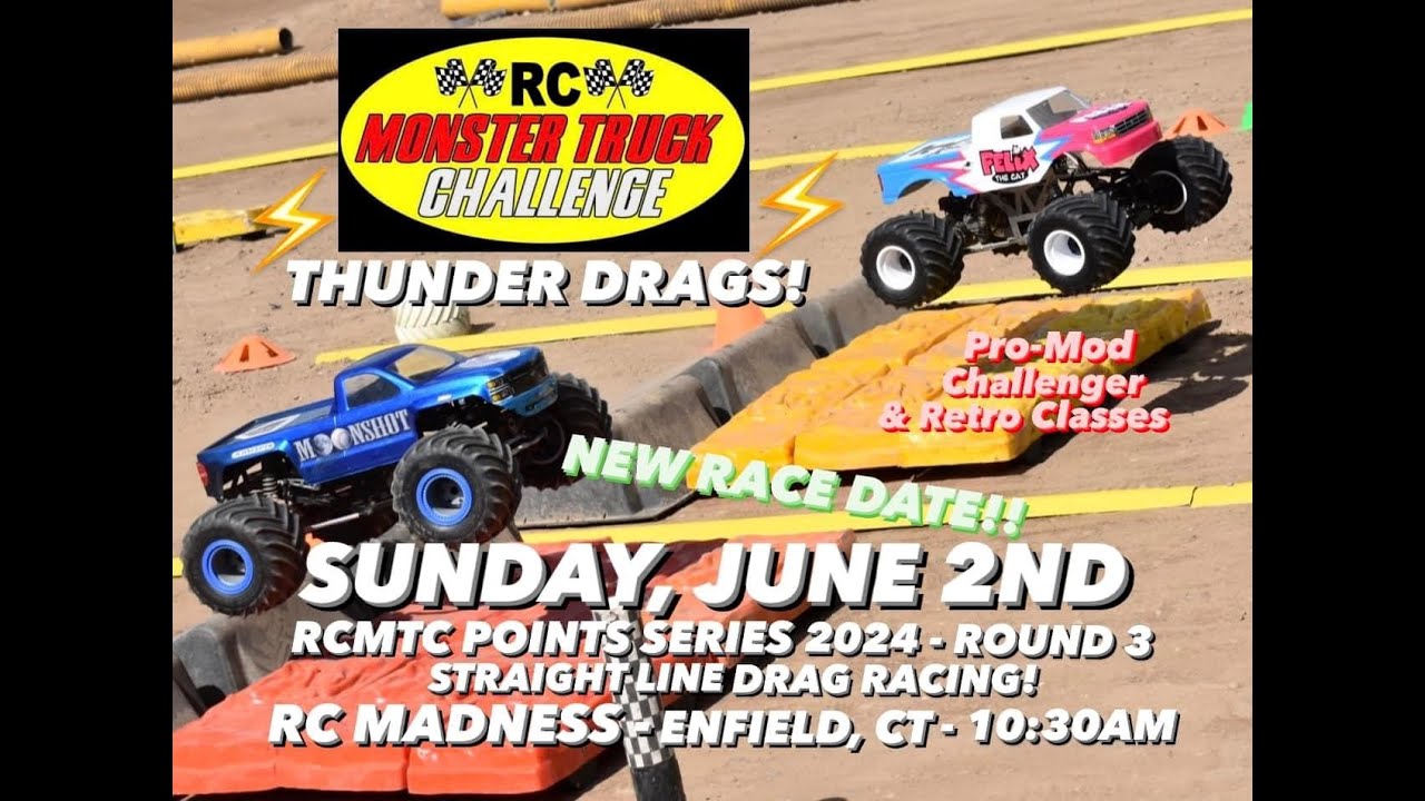 RC Monster Truck Challenge 2024 Points Series Round 3 - THUNDER DRAGS ...