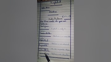 class 9th Words/Sentences