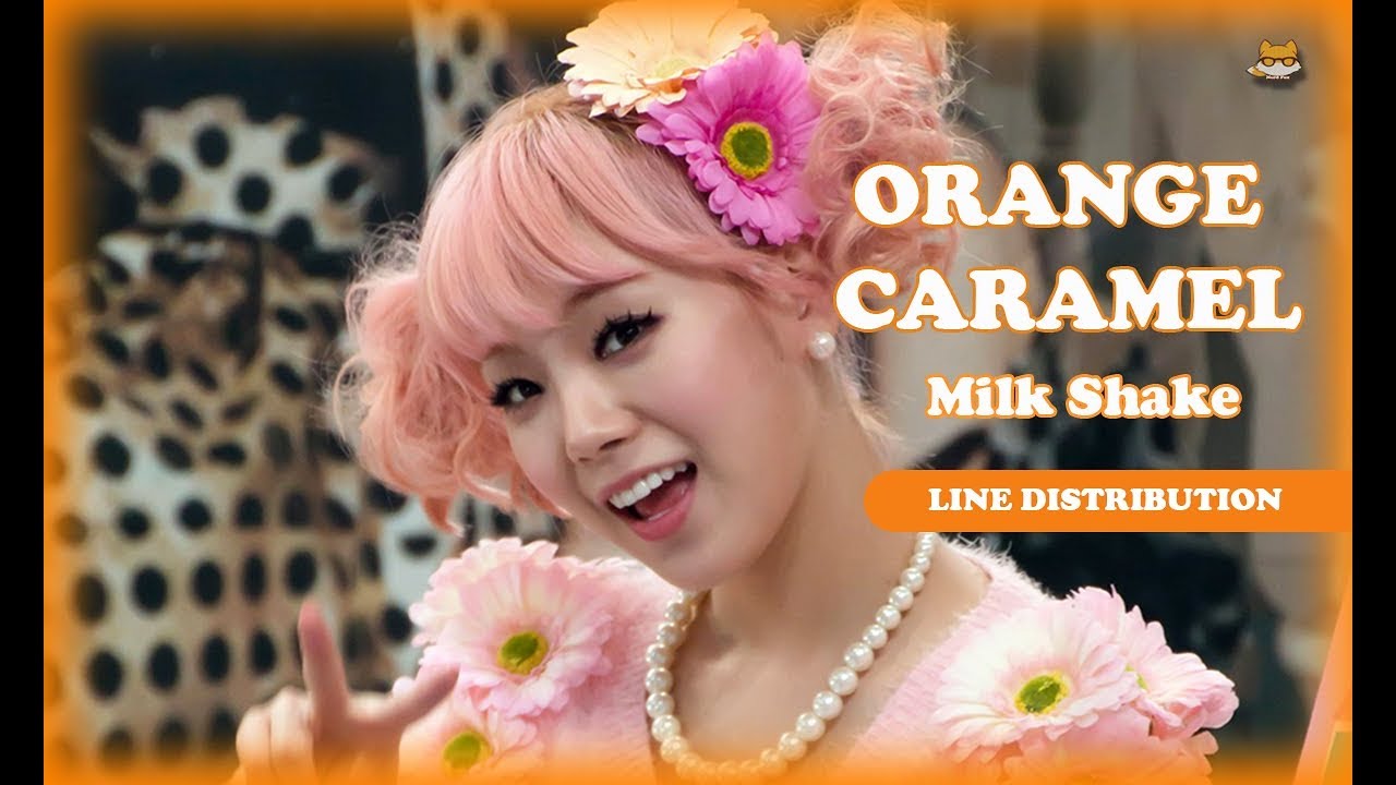 Line Distribution: Orange Caramel - Milk Shake (Color Coded)