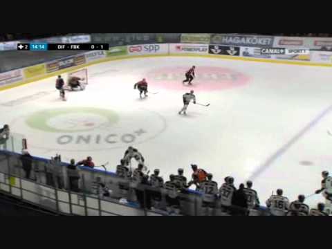 David Printz open ice hit on Arto Laatikainen