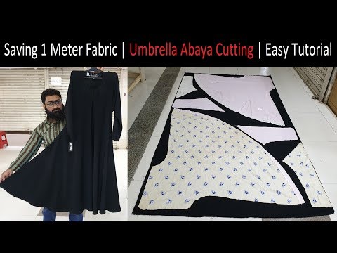 Saving 1 Meter Fabric | How To Cutting Abaya Easy Tutorial