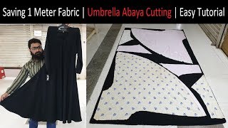 Saving 1 Meter Fabric How To Cutting Abaya Easy Tutorial