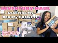 Inventory Haul Unboxing + Starting My Beauty Business - Entrepreneur Life Ep. 1