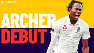 Bowling Rockets on First Test Appearance | Jofra Archer Lord's Debut vs Australia