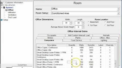 AccuComm - Commercial Load Calculations