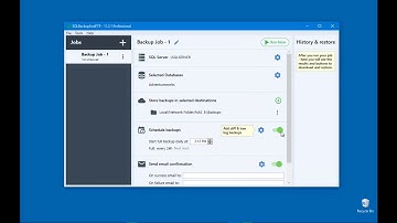 How to backup SQL Server with SQLBackupAndFTP version 11
