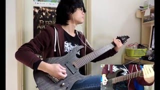 Rings Of Saturn--Corpses Thrown Across The Sky guitar cover (Ibanez RGIF7 fanned fret 7/Emg 808X)