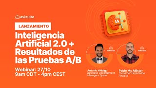 [Webinar] Lanzamiento: Inteligencia Artificial 2.0 + Resultados de las Pruebas A/B