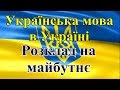 Украинский язык в Украине. Расклад на будущее.