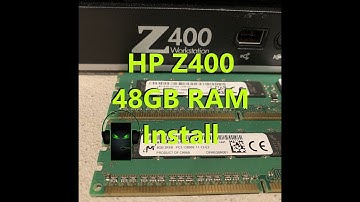 HP Z400 48GB Memory/Ram Install