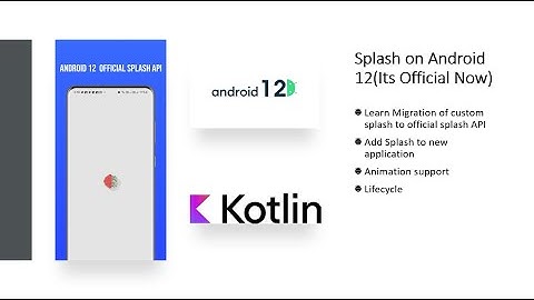 Create splash screen for android12 recommended part1 #android #androiddevelopers #androidtutorials