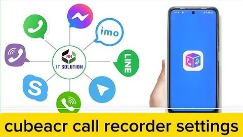 ⚙️ Cube ACR Call Recorder Settings
