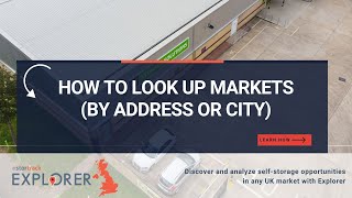 StorTrack Explorer UK: Market Search