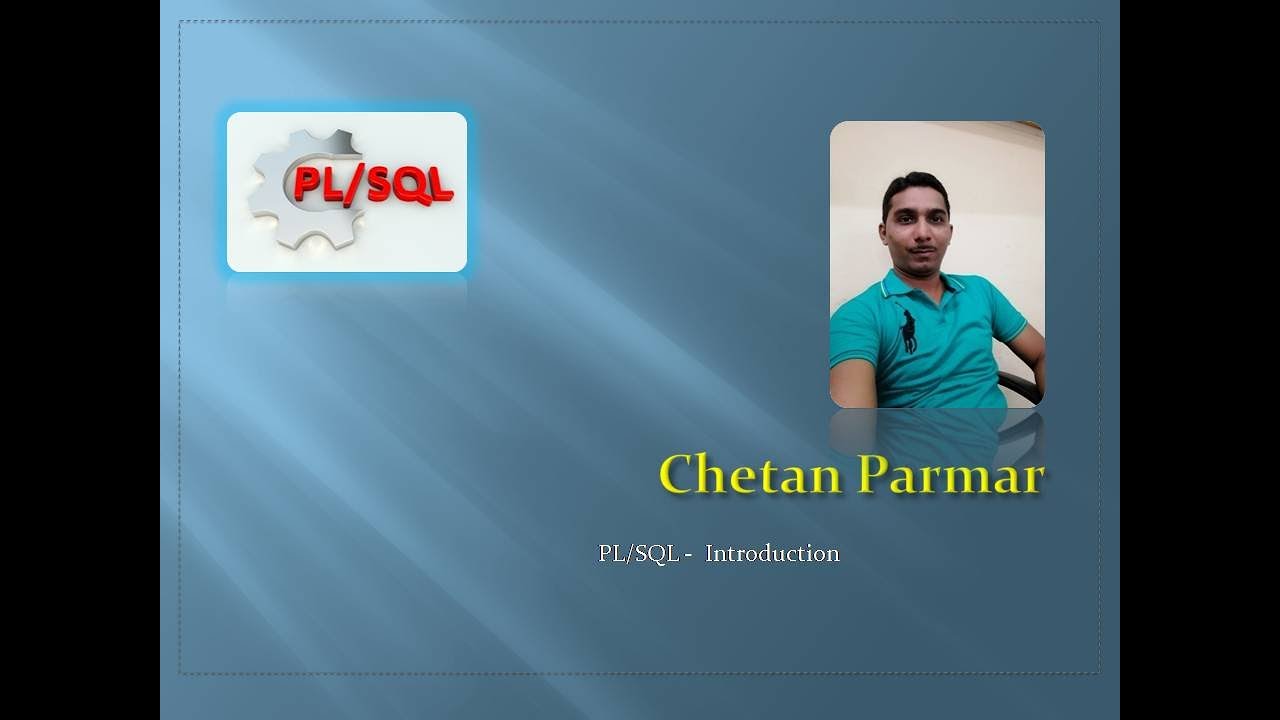 PL SQL Introduction - YouTube