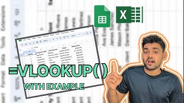 Vlookup in google sheets | Vlookup formula in excel | How to use vlookup in google sheets in hindi