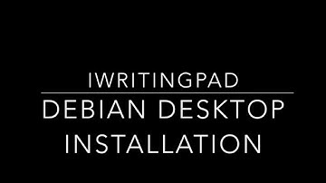 iWritingPad Debian desktop installation