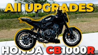 Honda CB1000R Every Mod /Upgrade I've Done So Far! Full Exhaust, Tail Tidy, Bar End Mirrors and More