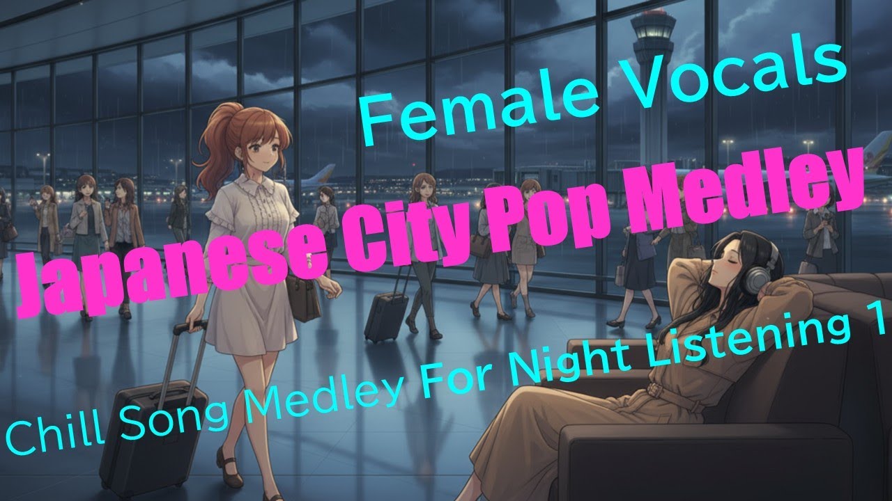 [Background Playlist for Work and Driving: Japanese City Pop] Chill Medley for Night Listening 01