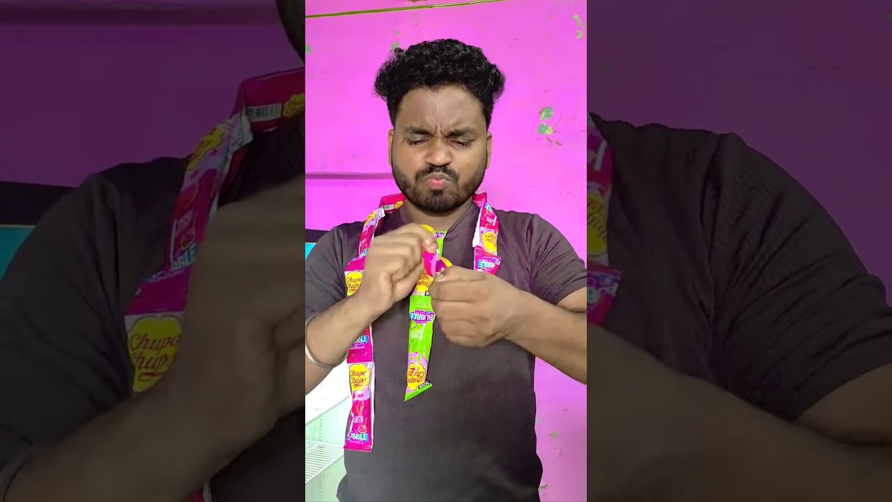 Yellow and Pink 🤣🤔😜Lollipop Flavor Test by technic