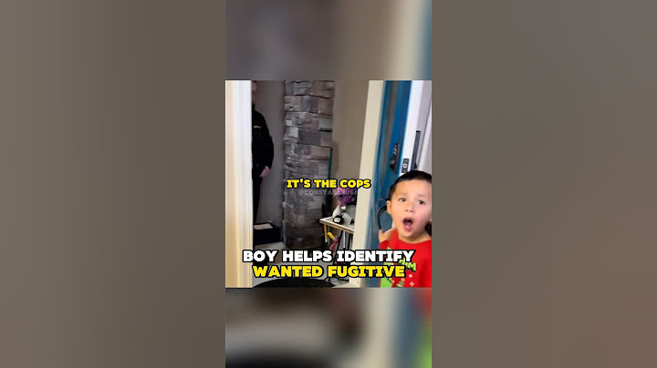 Boy Helps Cops Identify Wanted Fugitive