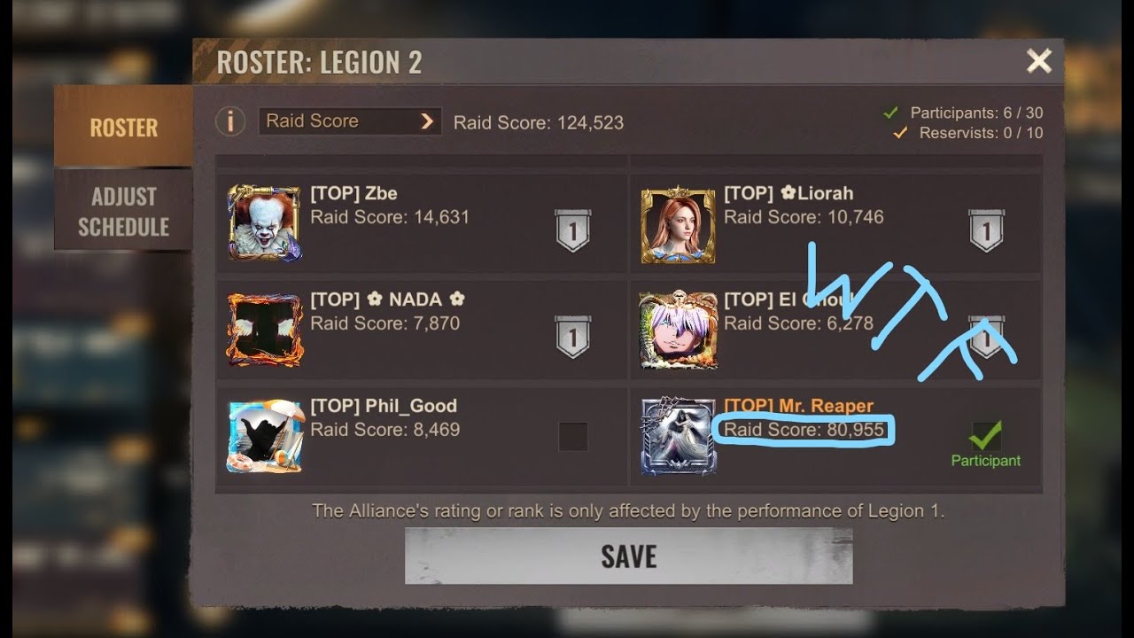 SoS KOTH Legion 2 TOP vs AKA vs JPE and bad matchmaking because of bugged Raid Score