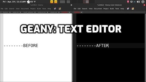 geany: change background color