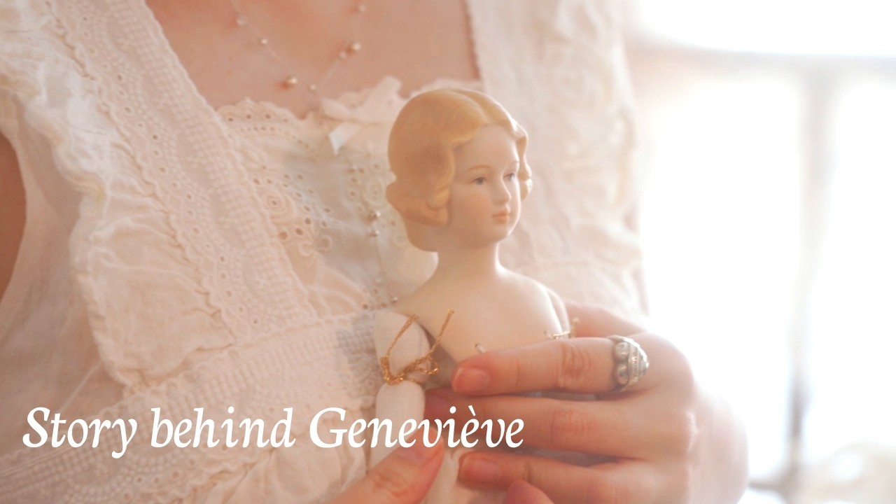 Antique bisque doll : Geneviève de Bourbon | K-painter Taste - YouTube