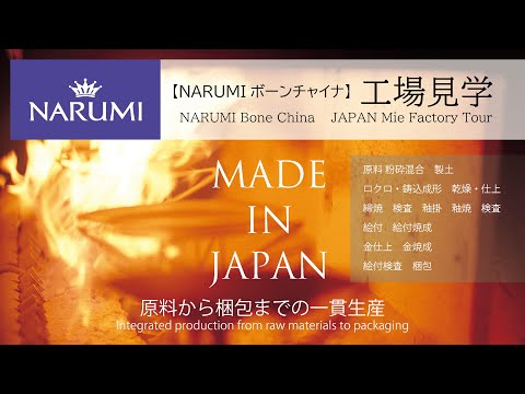 【NARUMI ボーンチャイナ】MADE IN JAPAN Mie 工場見学 ーFactory Tourー