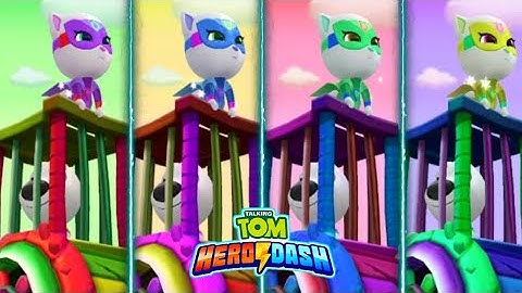 Talking Tom Hero Dash | Hero Angela Saving Hero Hank & Classic Running | Colour Grading | Gameplay