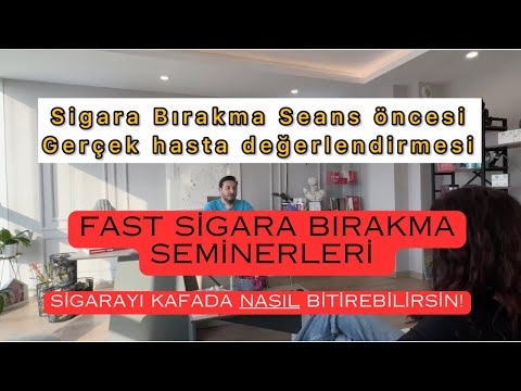 20 DAKİKADA SİGARAYI KAFANDA BİTİR! SEANS ÖNCESİ GERÇEK HASTA DEĞERLENDİRMESİ. UZM. DR. MUSTAFA DİNÇ