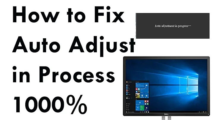 How to fix auto adjust in progress/Fix auto adjuct in process Part 2(Solve 1000%)