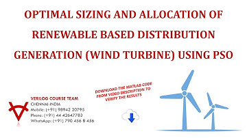 OPTIMAL SIZING AND ALLOCATION OF RENEWABLE BASED DISTRIBUTION GENERATION(WIND TURBINE) USING PSO