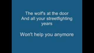 Video thumbnail of "keane - Wolf at the door - Lyrics"