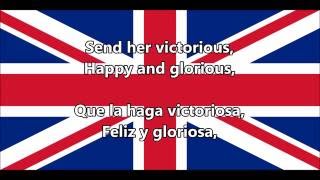 Video thumbnail of "Himno nacional Reino Unido - National anthem of UK (EN, ES Letra)"