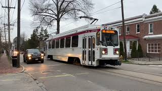 Septa Trains and Trolleys at Media, PA - March 2023