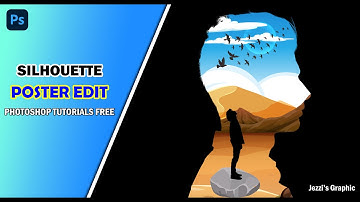 Silhouette poster editing in Photoshop 2023 | Jezzi