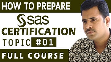 SAS Certification : How to use SAS Studio | Topic #1 ft. Naidu