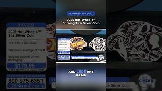 Limited Mintage of 1,500 | 2025 Hot Wheels Burning Tire Silver Coin