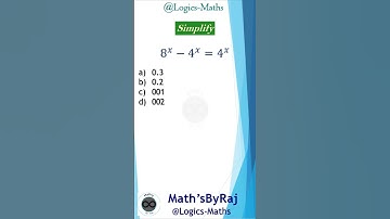 Exponential Math simplification | Find the value of X. #mathproblems #exponential #simplification