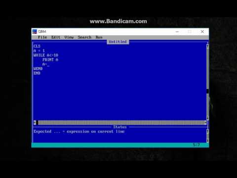 Episode 11: WHILE...WEND in QBASIC