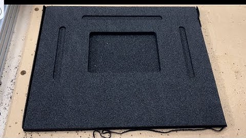 Machining foam flight case insert