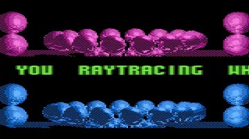 Raytracing demo ATARI 8BIT XL XE 400 600 800