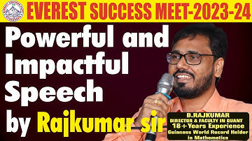 Powerful Speech by RAJ KUMAR SIR || EVEREST COACHING POINT Success Meet 2023-2024 #cgl2025