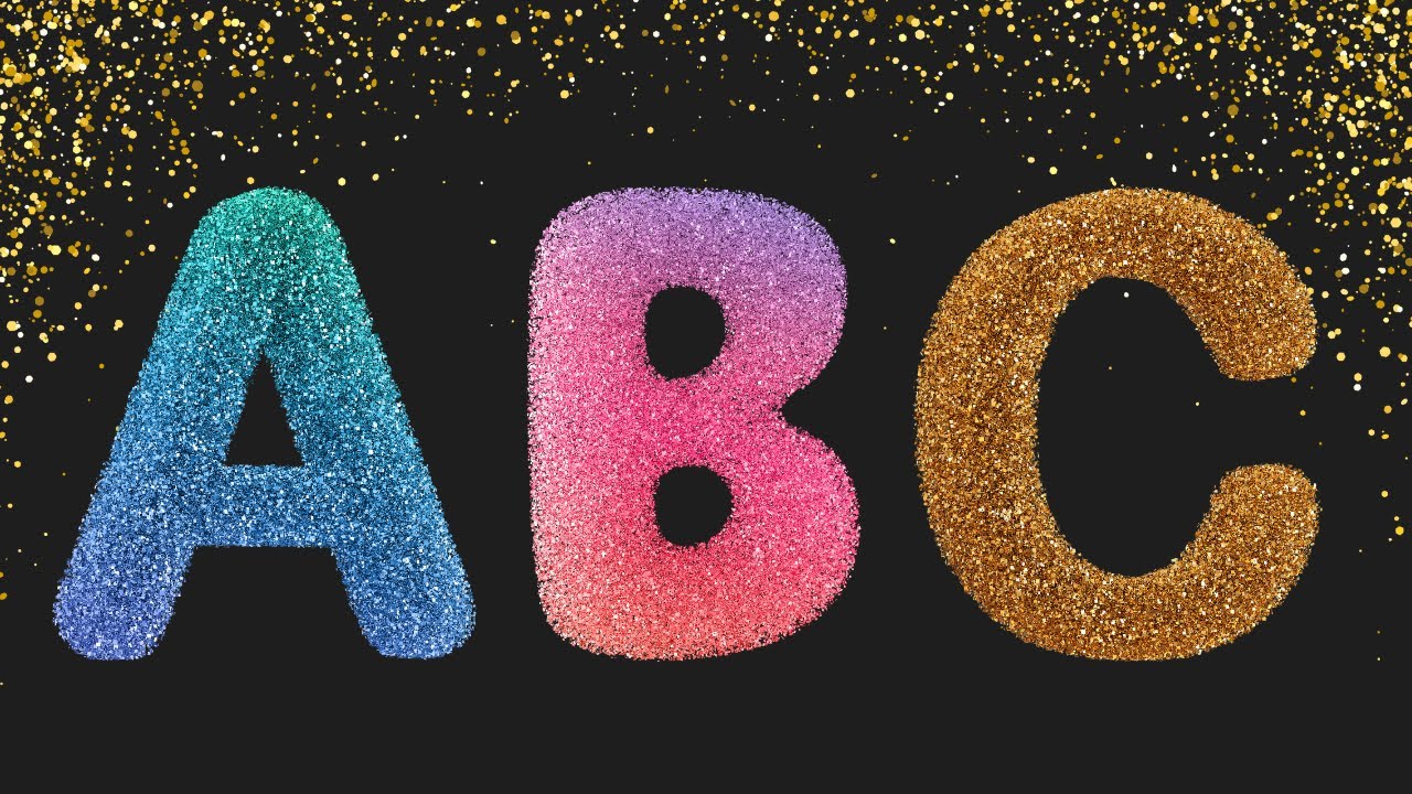 Fun Glitter Letters ABC Alphabet Song for Kids | Sparkly Learning Fun ...