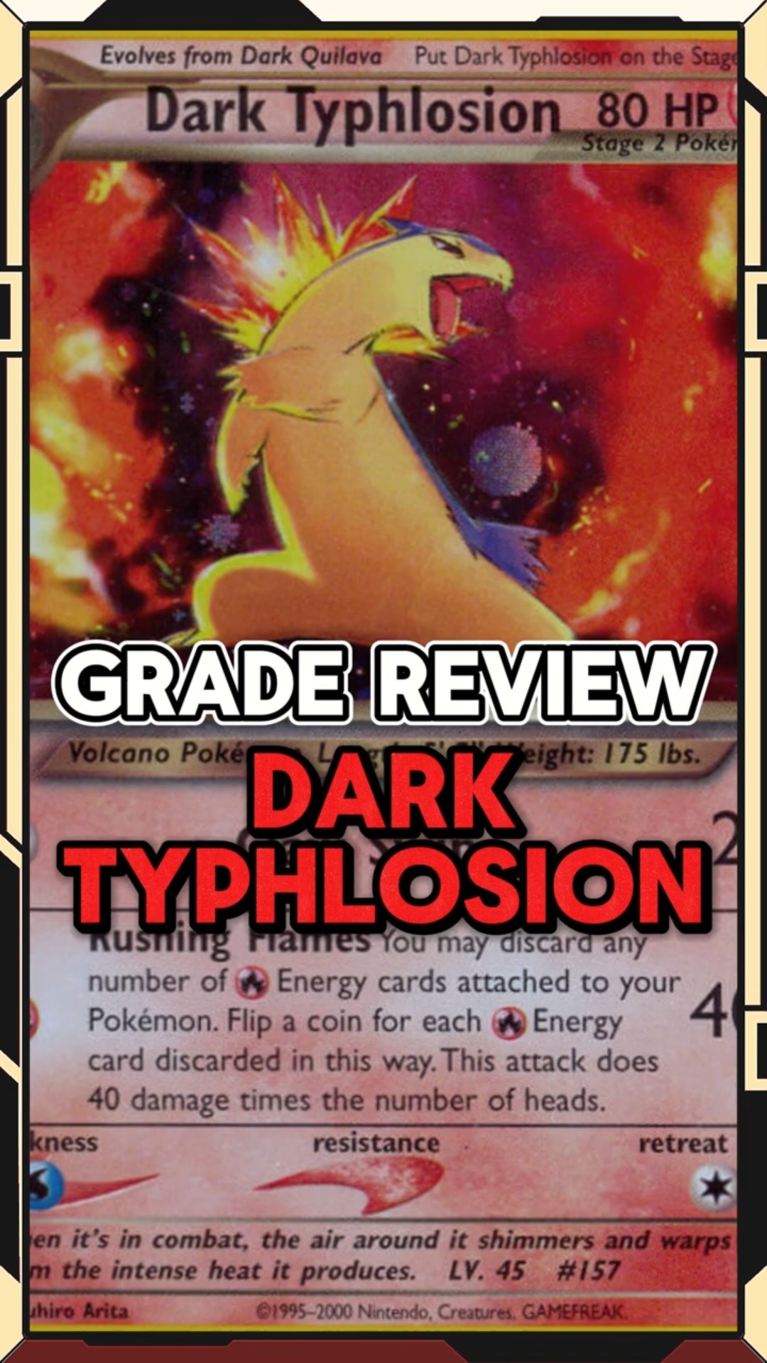 Dark Typhlosion: Neo Destiny | Pokémon Grade Review #pokemon