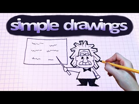 Simple Drawings #42 How To Draw Einstein